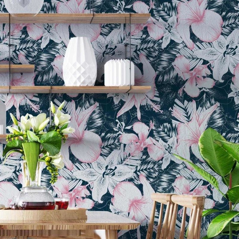 Papel de Parede Adesivo Floral N460 - Papel na Parede