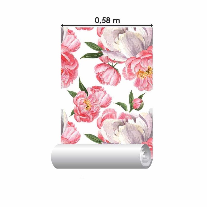 Papel de Parede Adesivo Floral N60 - Papel na Parede