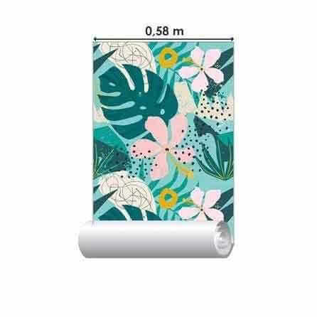 Papel de Parede Adesivo Floral N707 - Papel na Parede