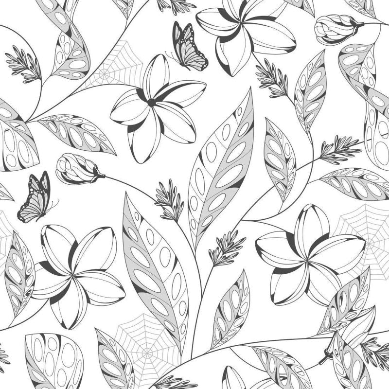 Papel de Parede Adesivo Floral Natureza N018049 - Papel na Parede