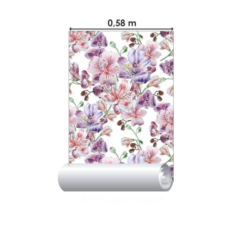 Papel de Parede Adesivo Floral Orquideas N015128 - Papel na Parede