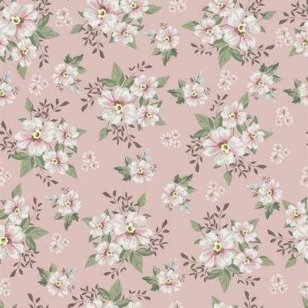 Papel de Parede Adesivo Floral Rosa 175558820 - Papel na Parede