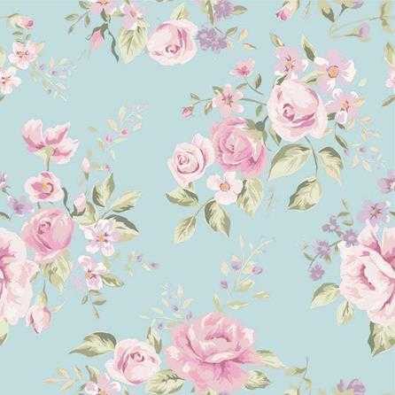 Papel de Parede Adesivo Floral Rosas 100915 - Papel na Parede