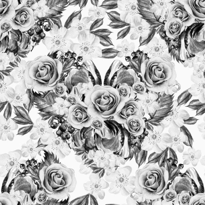 Papel de Parede Adesivo Floral Rosas N012149 - Papel na Parede