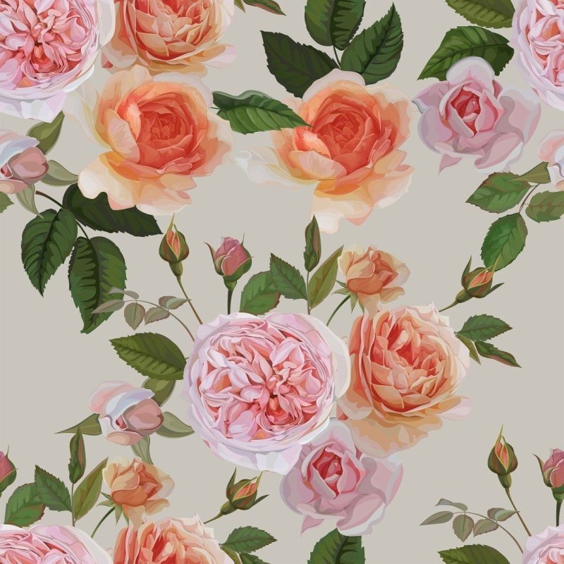 Papel de Parede Adesivo Floral Rosas N013185 - Papel na Parede