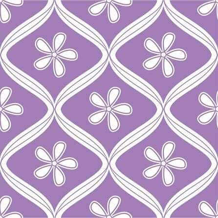 Papel de Parede Adesivo Floral Roxo 0219 - Papel na Parede