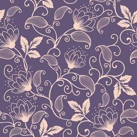 Papel de Parede Adesivo Floral Roxo 148224071 - Papel na Parede