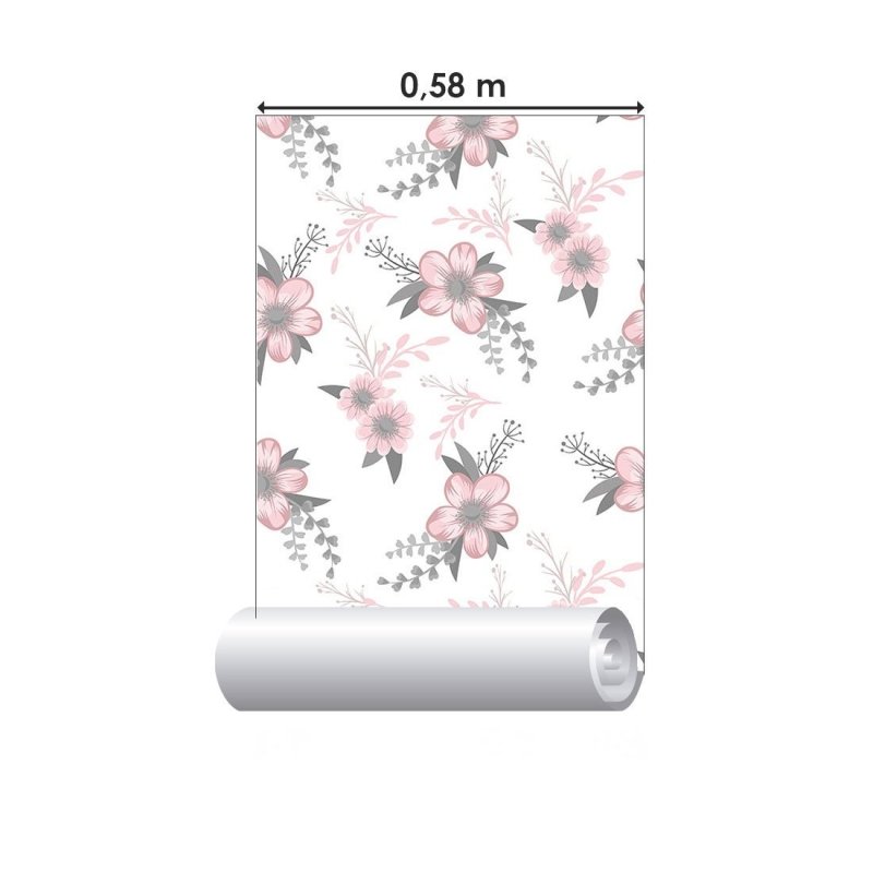 Papel de Parede Adesivo Floral Sakuras N017063 - Papel na Parede