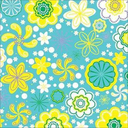 Papel de Parede Adesivo Floral Verde 1372 - Papel na Parede