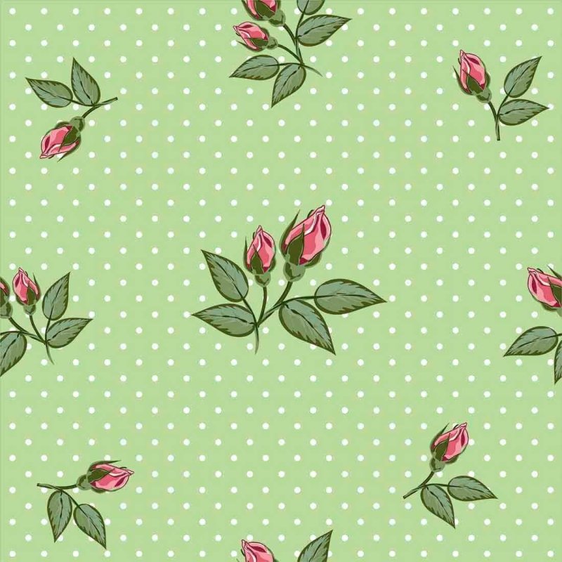 Papel de Parede Adesivo Floral Verde 74779309 - Papel na Parede