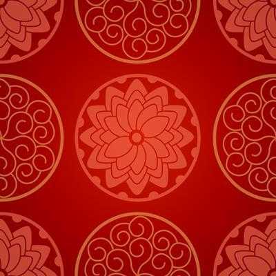 Papel de Parede Adesivo Floral Vermelho 38 - Papel na Parede