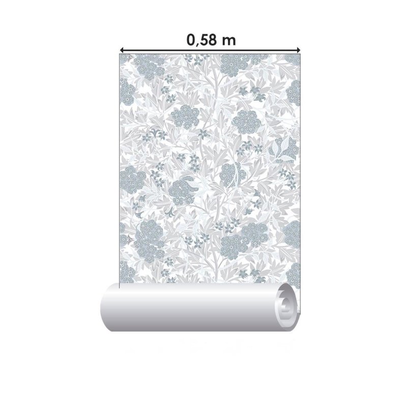 Papel de Parede Adesivo Flores e Folhas N010147 - Papel na Parede