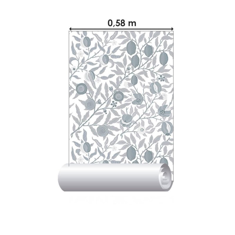 Papel de Parede Adesivo Flores e Folhas N010149 - Papel na Parede