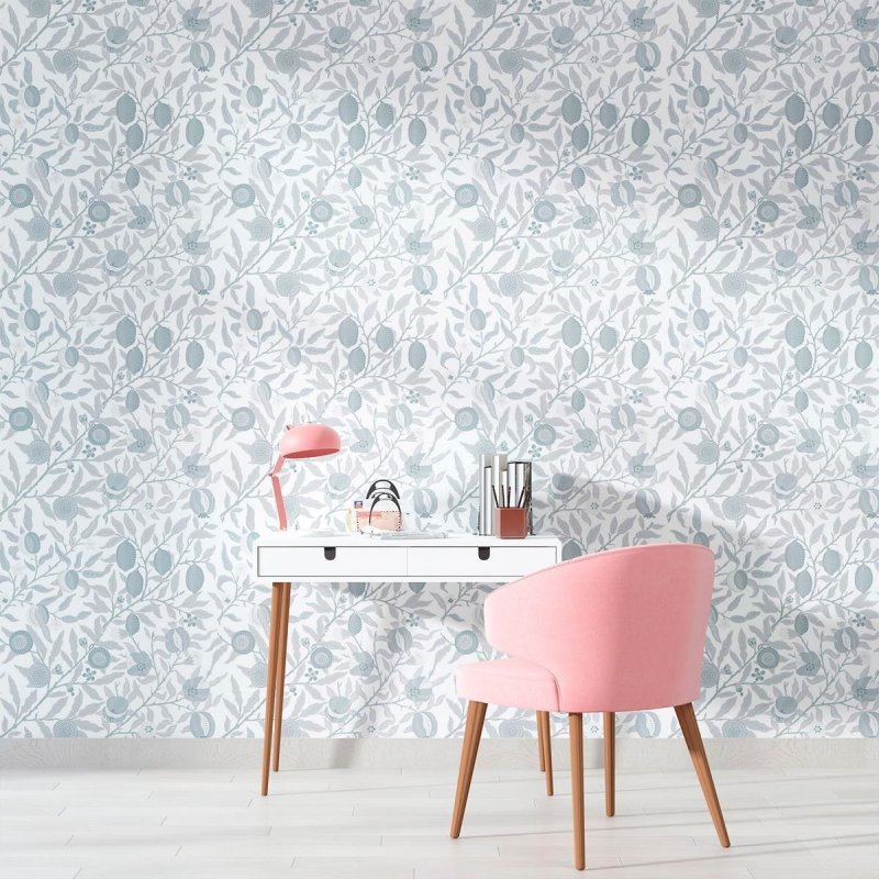 Papel de Parede Adesivo Flores e Folhas N010149 - Papel na Parede