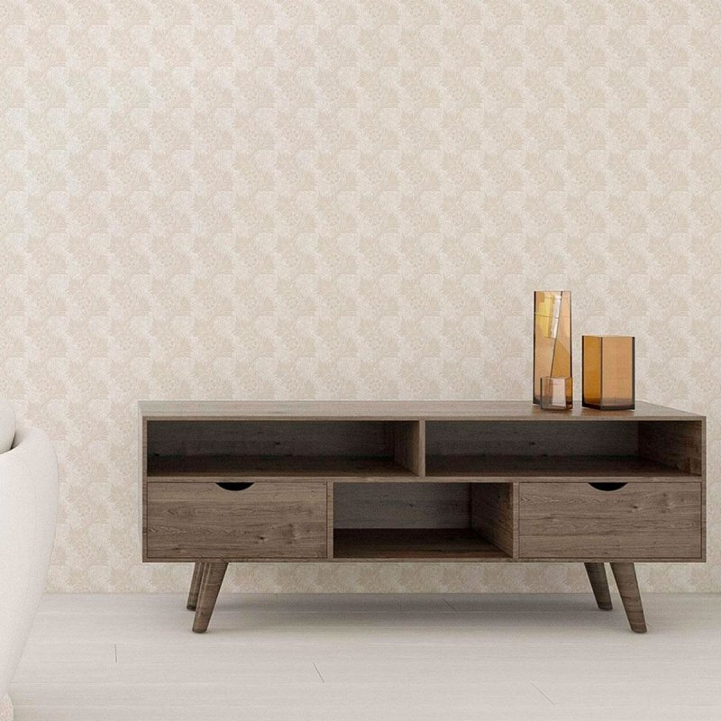Papel de Parede Adesivo Flores e Folhas N010153 - Papel na Parede