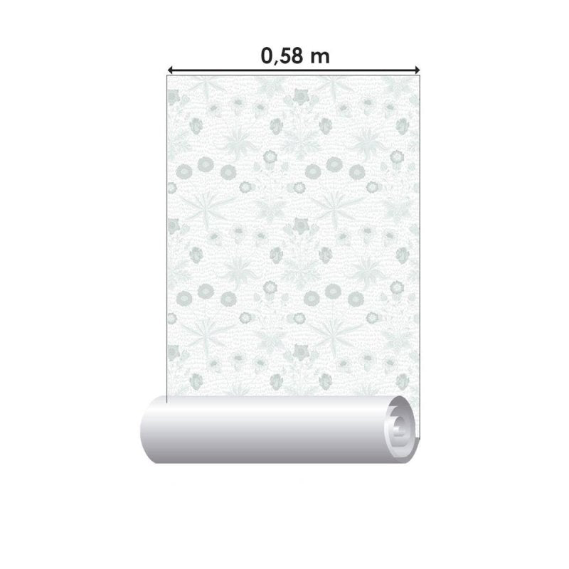 Papel de Parede Adesivo Flores e Folhas N010154 - Papel na Parede