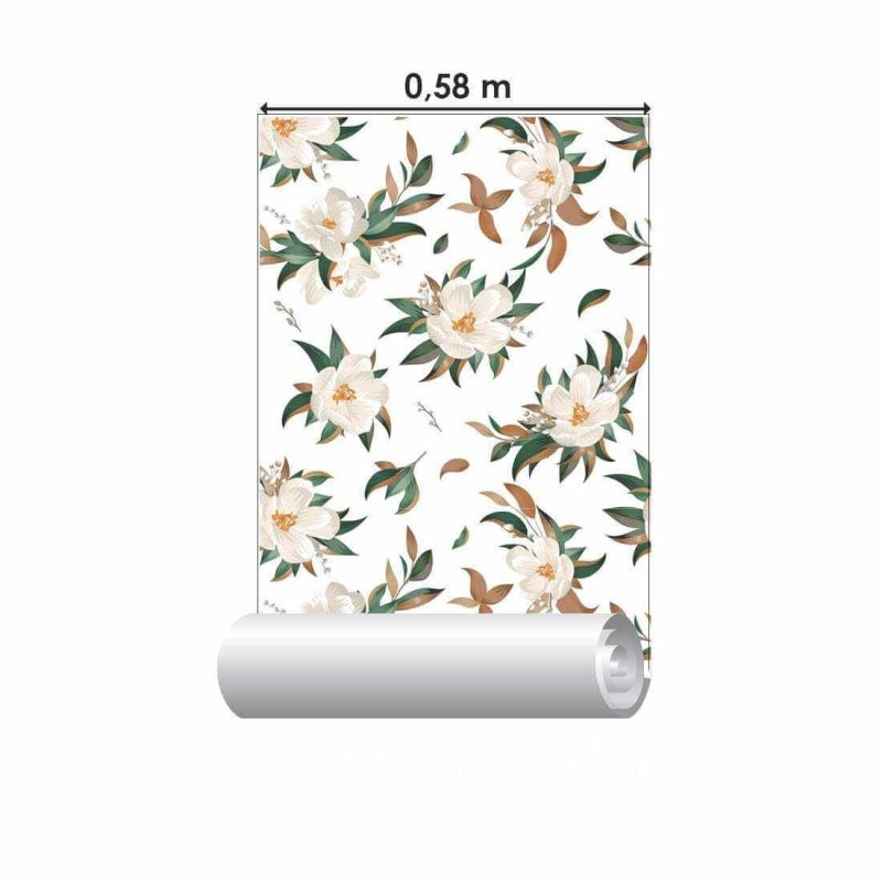 Papel de Parede Adesivo Flores N2251A - Papel na Parede