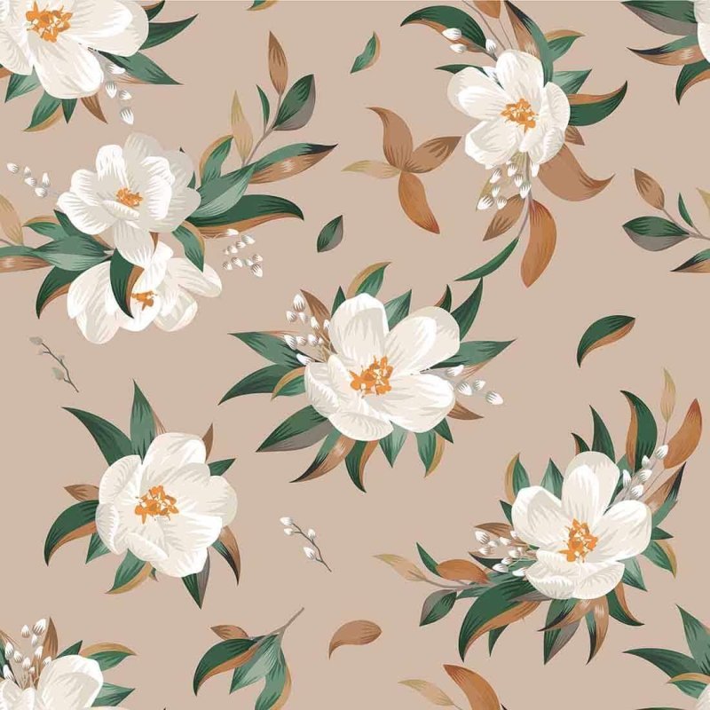 Papel de Parede Adesivo Flores N2251C - Papel na Parede