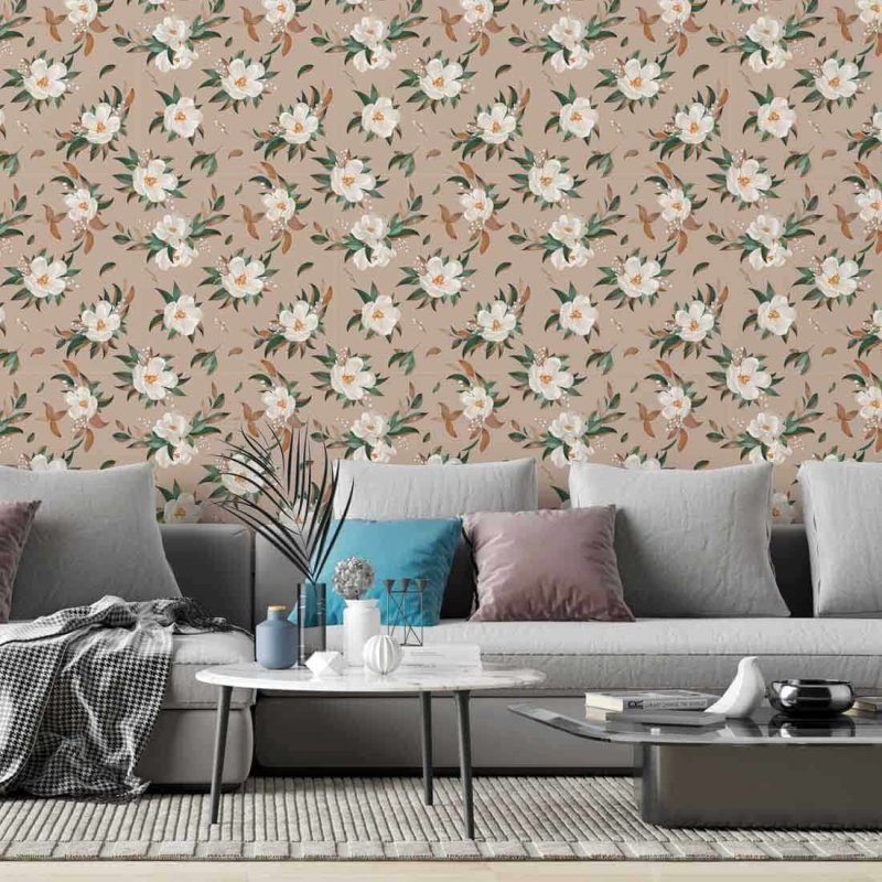 Papel de Parede Adesivo Flores N2251C - Papel na Parede