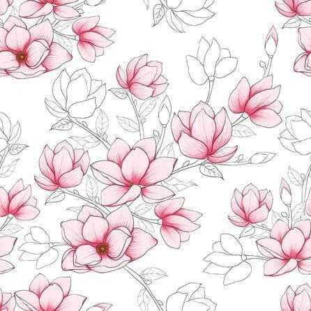 Papel de Parede Adesivo Flores N263 - Papel na Parede