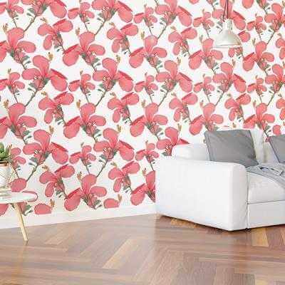 Papel de Parede Adesivo Flores N439 - Papel na Parede