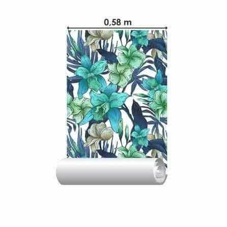 Papel de Parede Adesivo Flores N674 - Papel na Parede