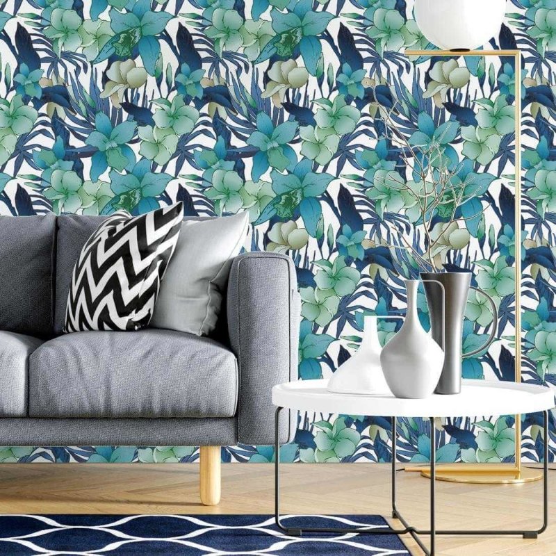 Papel de Parede Adesivo Flores N674 - Papel na Parede