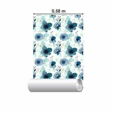 Papel de Parede Adesivo Flores N709 - Papel na Parede