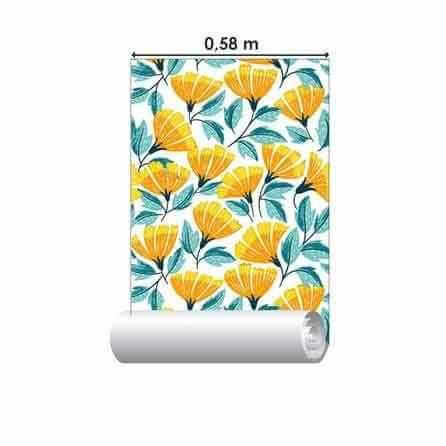 Papel de Parede Adesivo Flores N793 - Papel na Parede