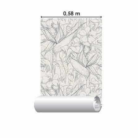 Papel de Parede Adesivo Flores N825 - Papel na Parede