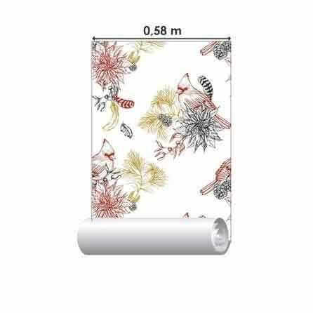 Papel de Parede Adesivo Flores N925 - Papel na Parede