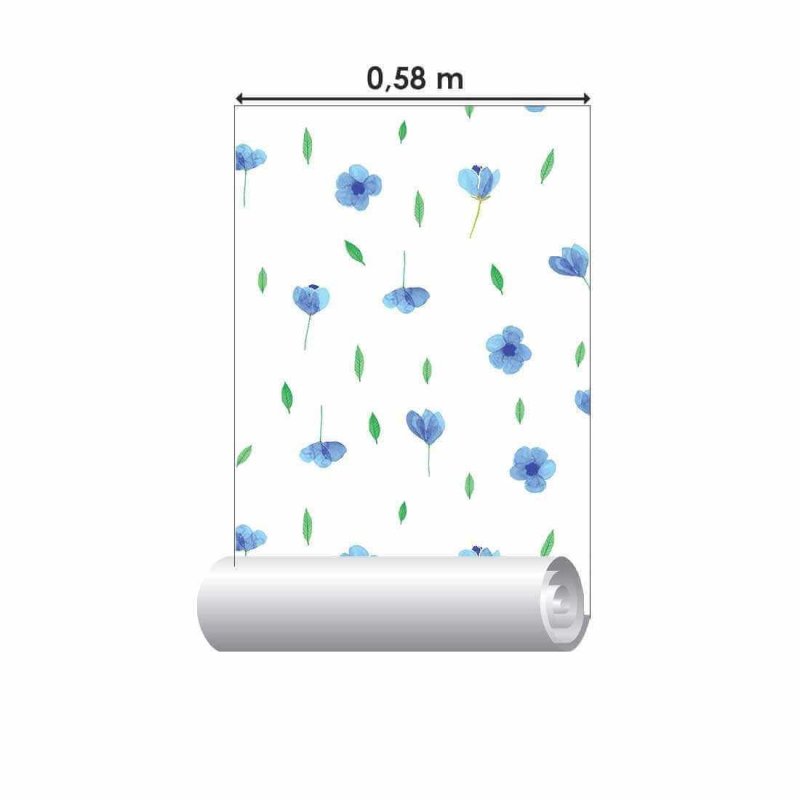 Papel de Parede Adesivo Folha Floral N02107 - Papel na Parede