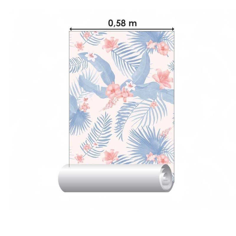 Papel de Parede Adesivo Folha Floral N02271 - Papel na Parede