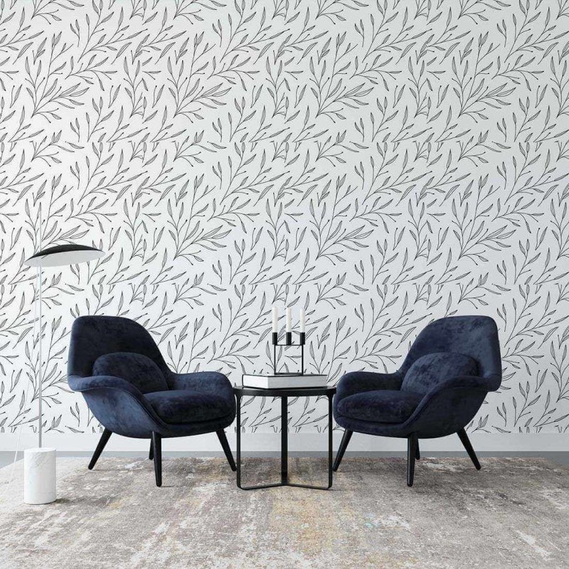 Papel de Parede Adesivo Folha N02114 - Papel na Parede