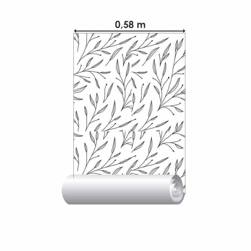 Papel de Parede Adesivo Folha N02114 - Papel na Parede