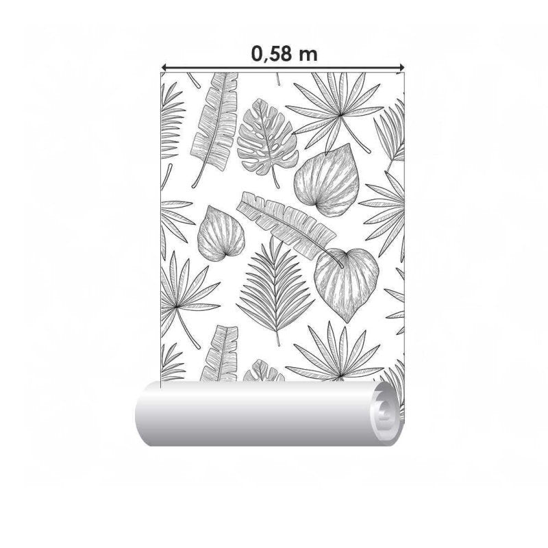 Papel de Parede Adesivo Folha N02181 - Papel na Parede