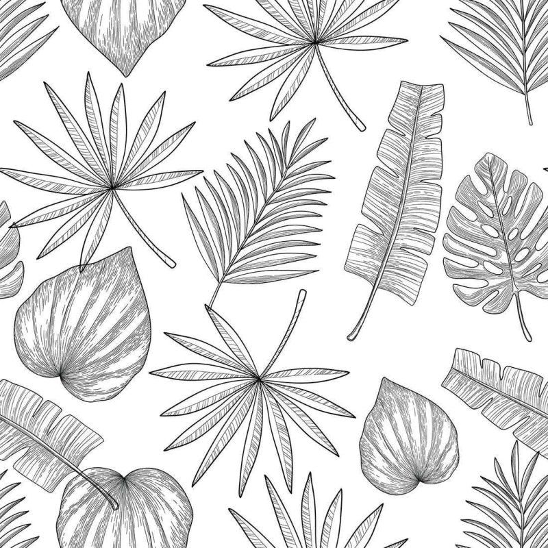 Papel de Parede Adesivo Folha N02181 - Papel na Parede