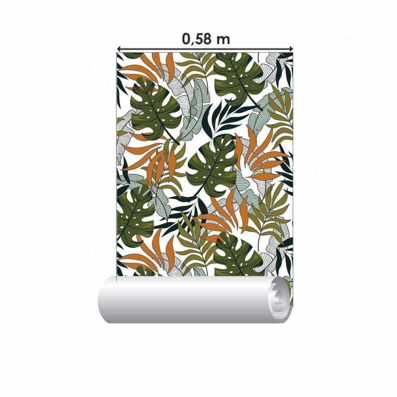 Papel de Parede Adesivo Folha Natureza N02093 - Papel na Parede