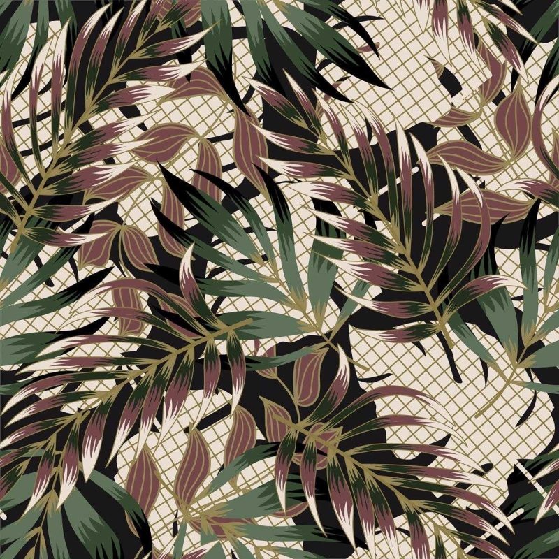 Papel de Parede Adesivo Folhagem Tropical N04179 - Papel na Parede