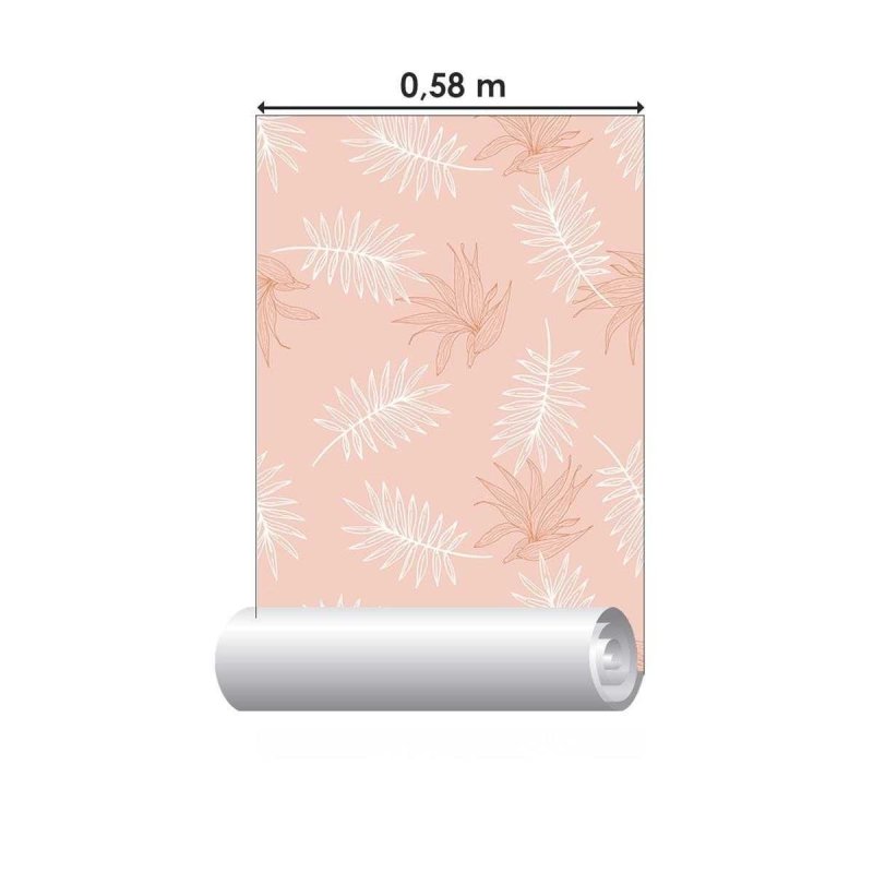 Papel de Parede Adesivo Folhagem Tropical N04228 - Papel na Parede