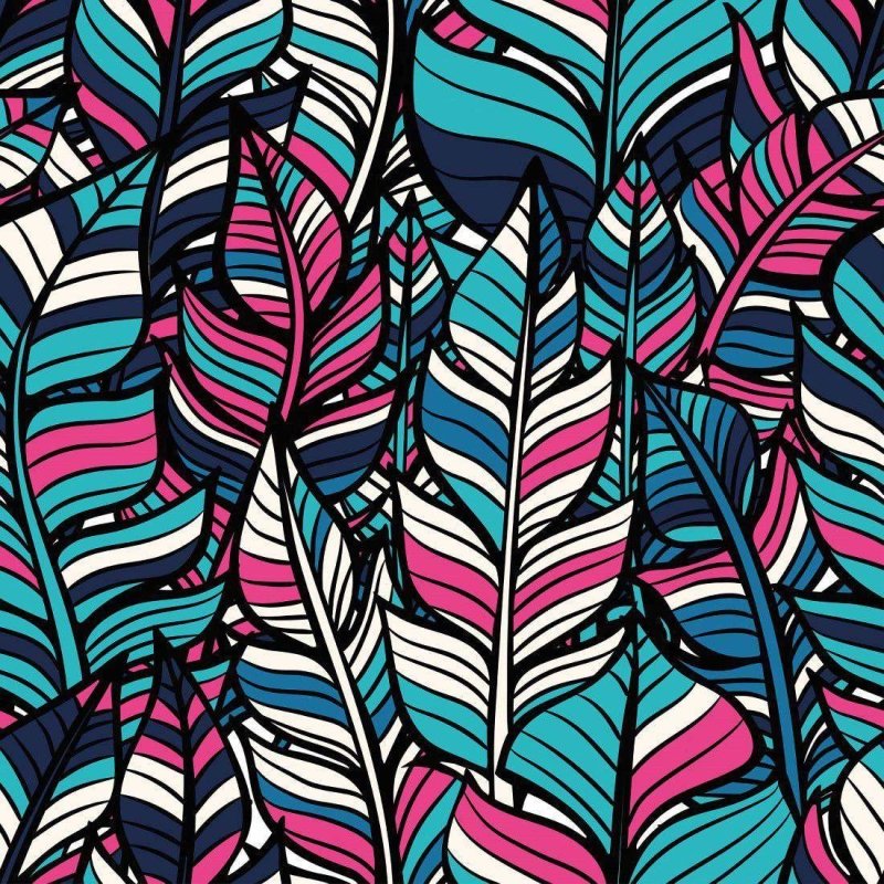 Papel de Parede Adesivo Folhas Colors N019011 - Papel na Parede