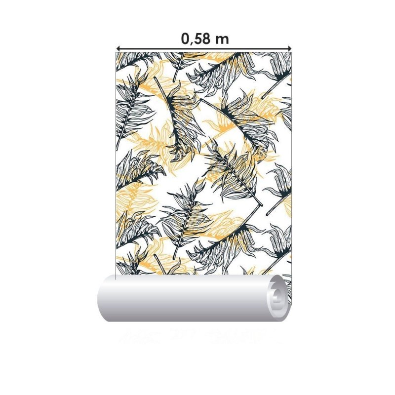 Papel de Parede Adesivo Folhas de Palmeiras N013157 - Papel na Parede