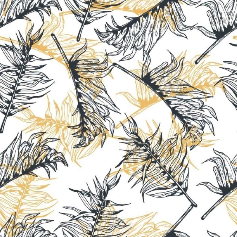 Papel de Parede Adesivo Folhas de Palmeiras N013157 - Papel na Parede