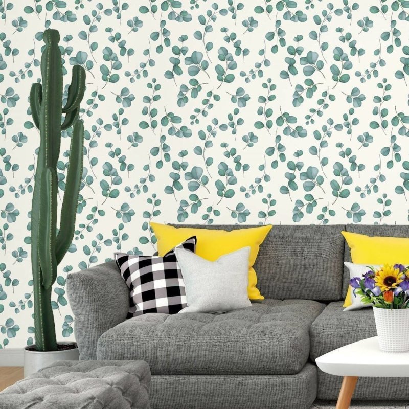Papel de Parede Adesivo Folhas Delicadas N017043 - Papel na Parede