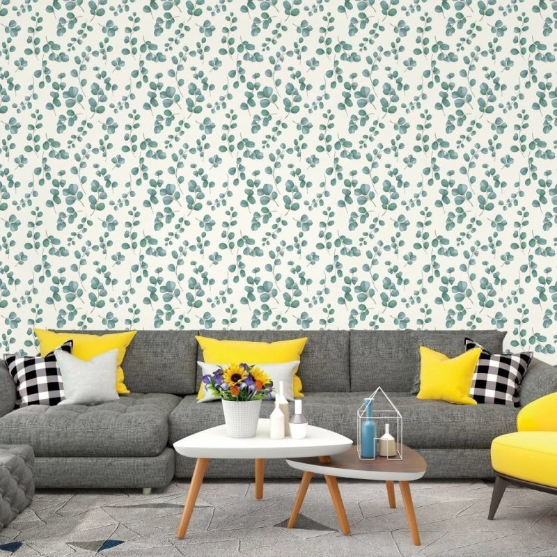 Papel de Parede Adesivo Folhas Delicadas N017043 - Papel na Parede