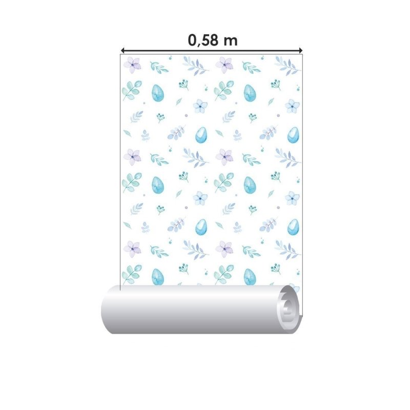 Papel de Parede Adesivo Folhas e Flores Aquarela N017042 - Papel na Parede