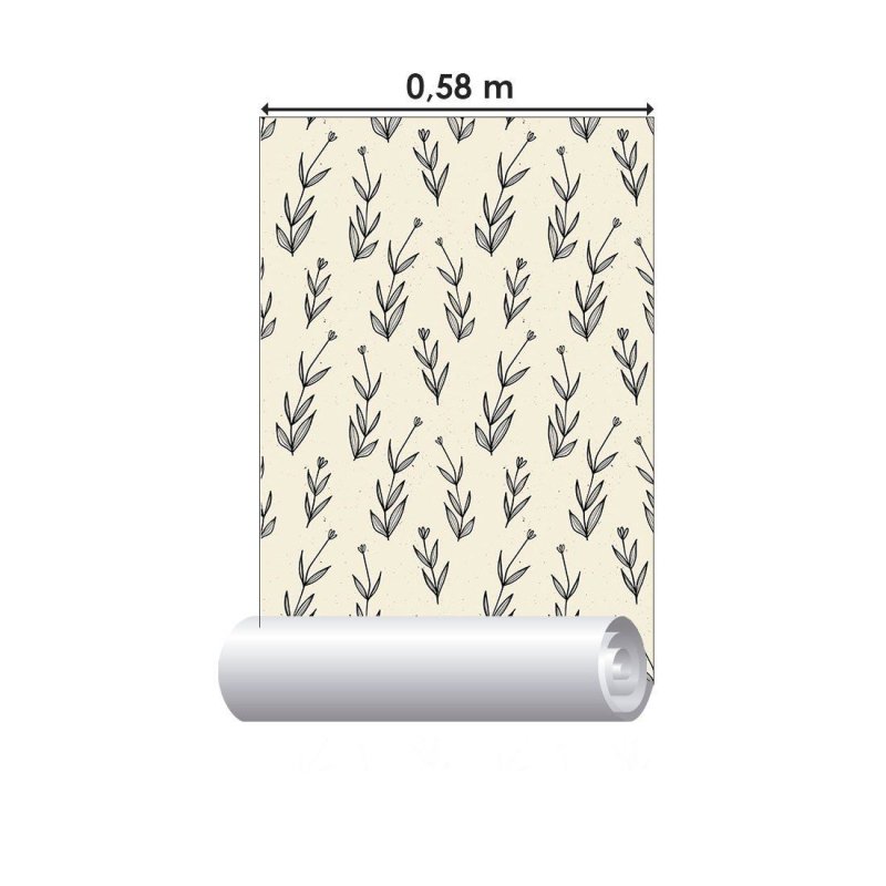 Papel de Parede Adesivo Folhas e Flores N012097 - Papel na Parede