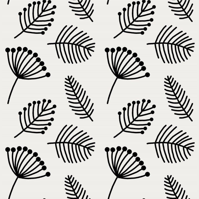 Papel de Parede Adesivo folhas minimalista N014095 - Papel na Parede