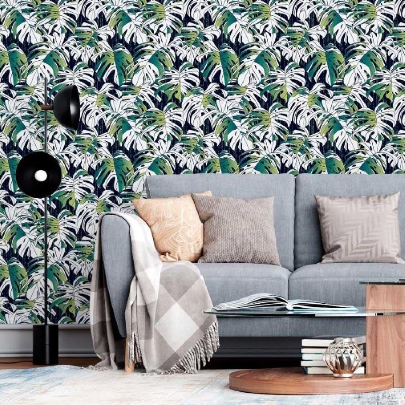 Papel de Parede Adesivo Folhas Monstera N013152 - Papel na Parede