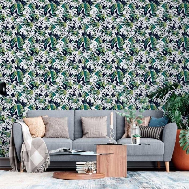 Papel de Parede Adesivo Folhas Monstera N013152 - Papel na Parede